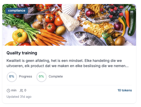 Quality Training cursus